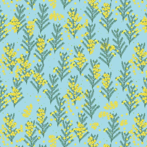 105024 Outback Beauty Wattle Dance Sky by Amanda Joy Callaghan 100% cotton