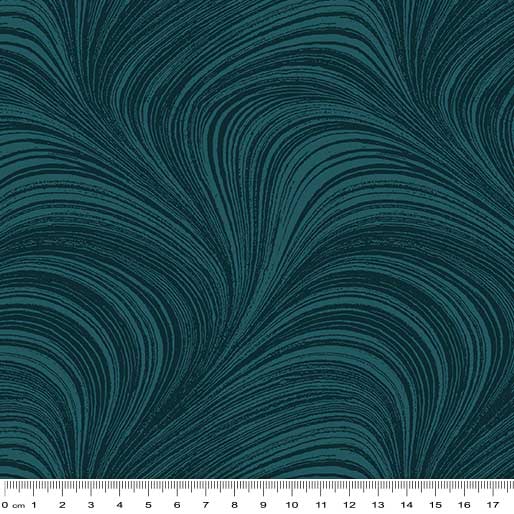 101004 Wave Texture Pearlescent Dark Teal 85 100% cotton