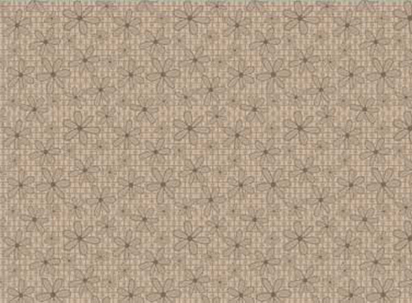 102019 Basically Hugs Daisies Tan by Helen Stubbings 100% cotton