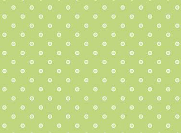 102025 Basically Hugs Dots Green by Helen Stubbings 100% cotton