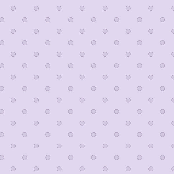 102026 Basically Hugs Dots Light Purple by Helen Stubbings 100% cotton
