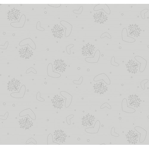 102031 Basically Hugs Happy Heart Grey by Helen Stubbings 100% cotton