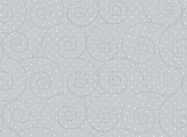 102066 Basically Hugs Swirls Grey by Helen Stubbings 100% cotton