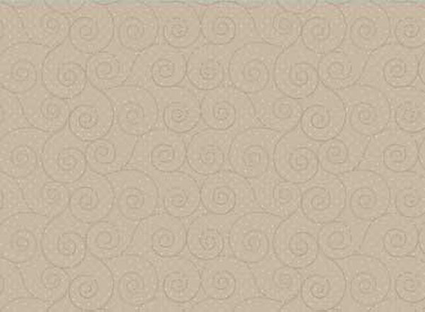 102071 Basically Hugs Swirls Tan by Helen Stubbings 100% cotton