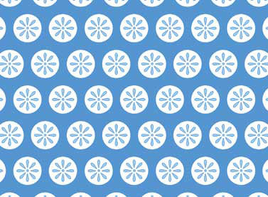 102076 Fancywork Box Flower Dots Blue by Helen Stubbings 100% cotton