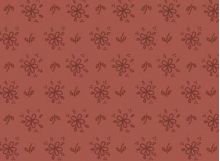 103013 Basket in Bloom Tone on Tone Red by Gail Pan Designs 100% cotton