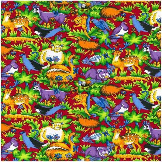 104011 Krazy Zoo PVC coated by Nutex 100% cotton