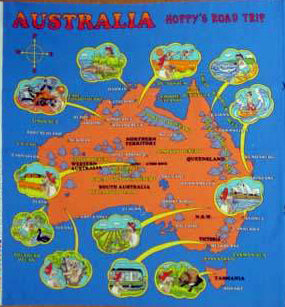 104037 Hoppys Road trip Fabric Panel by Nutex