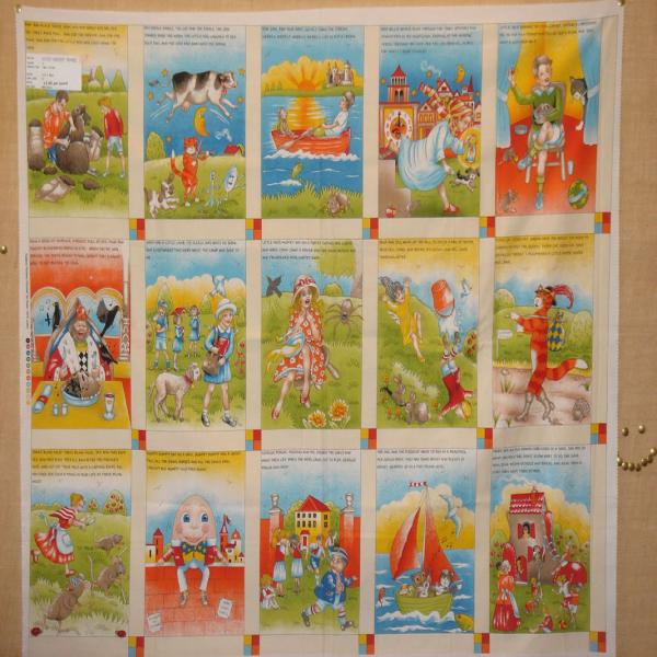 104040 Nursery Rhymes Quilt Panel by Nutex