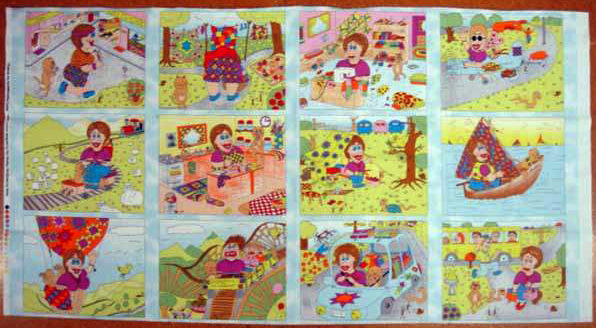104041 Queenie the Muddleheaded Quilter Panel by Nutex