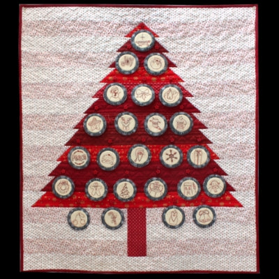 201034 Mystery Advent Stitch-Along Tree Pattern by Hugs n Kisses