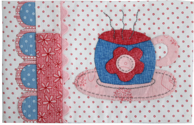 201047 Applique Club Mug Rug Pattern by Hugs n Kisses