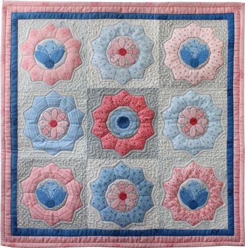 201059 Mini Quilt Club 3/4 in Pentagon EPP Pattern by Hugs n Kisses