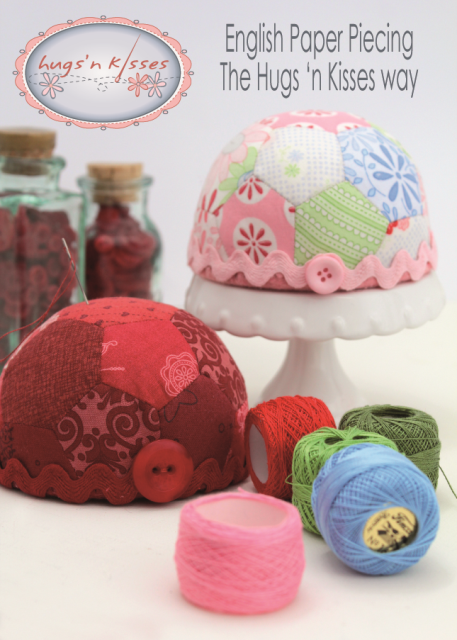 201065 Cupcake Pincushion EPP Postcard Pattern by Hugs n Kisses