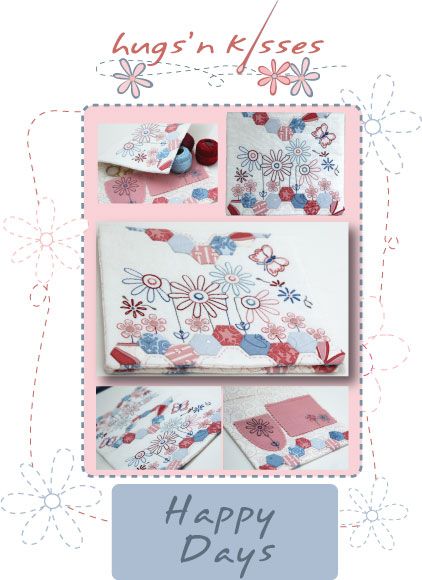 201074 Happy Days Needlebook Pattern by Hugs n Kisses