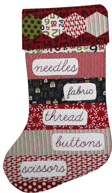 201086 Stitcher's Santa Stocking Pattern by Hugs n Kisses