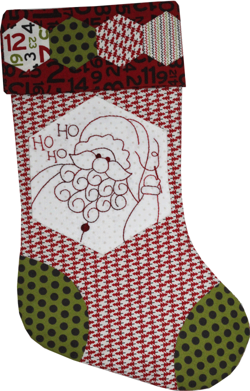 201086 Stitcher's Santa Stocking Pattern by Hugs n Kisses