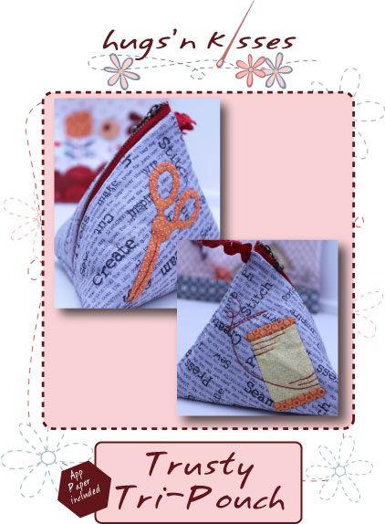 201090 Trusty Tri Pouch Pattern by Hugs n Kisses