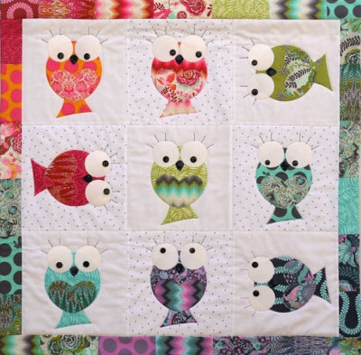 203001 Bird Fish Mini Quilt Pattern by Claire Turpin Creative Card