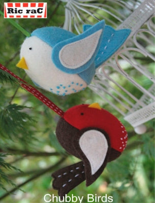 208001 Chubby Birds Pattern by Ric Rac Creative Card