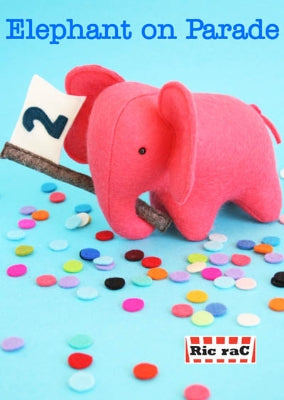 208008 Elephant on Parade Pattern by Ric Rac Creative Card