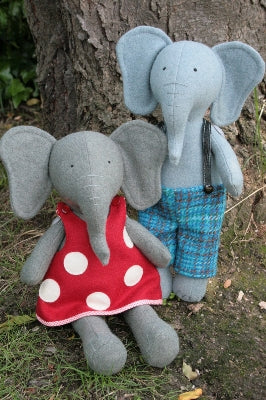 208022 Parsley and Beet Elephant Softies Pattern by Ric Rac