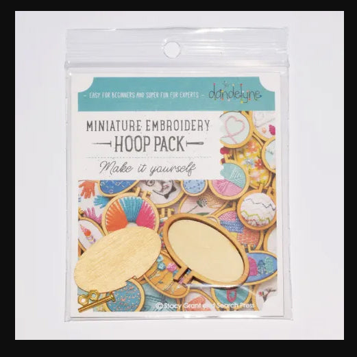 315010 Miniature Embroidery Hoop Oval Small Horizontal Timber