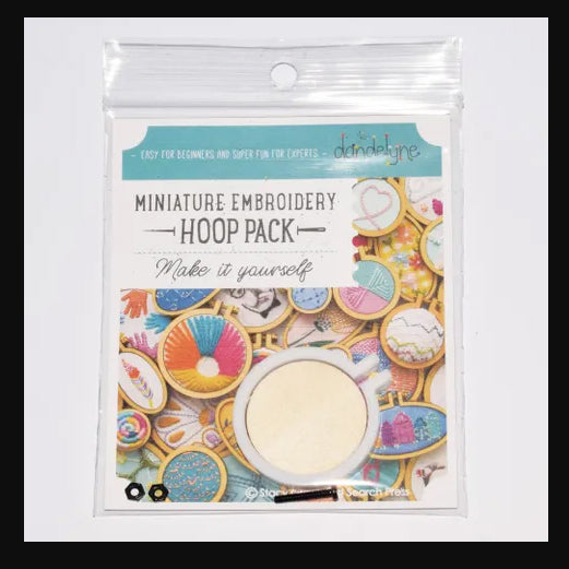 315020 Miniature Embroidery Hoop 4cm Acrylic White