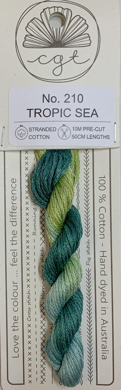 401021 Cottage Garden Thread Signature Range 210 Tropic Sea