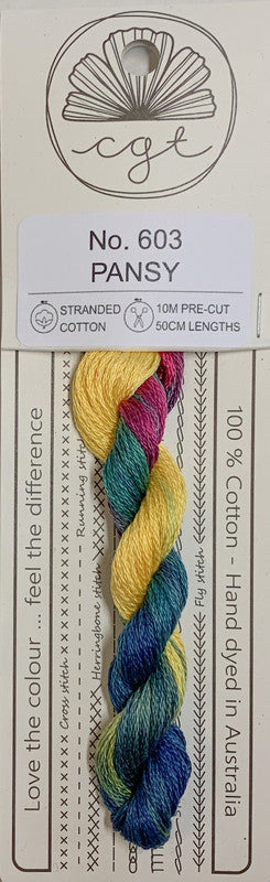 401073 Cottage Garden Thread Signature Range 603 Pansy