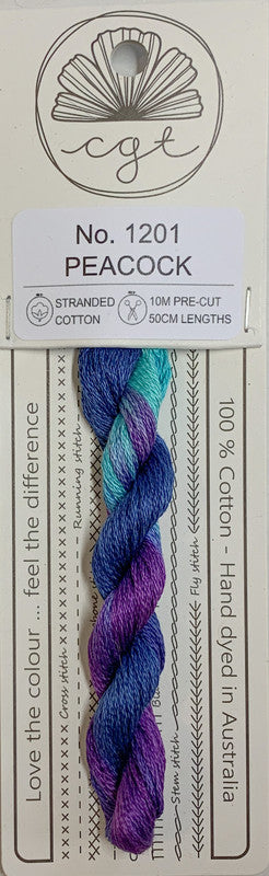 401145 Cottage Garden Thread Signature Range 1201 Peacock