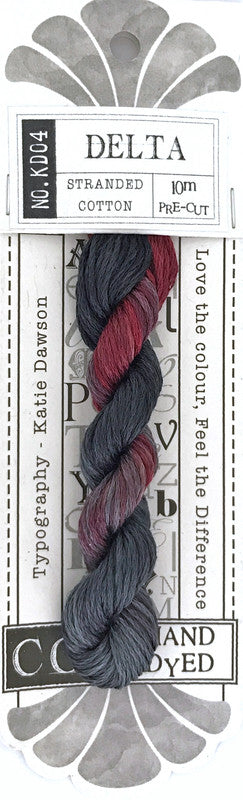 405004 Cottage Garden Thread Typography Range KD04 Delta