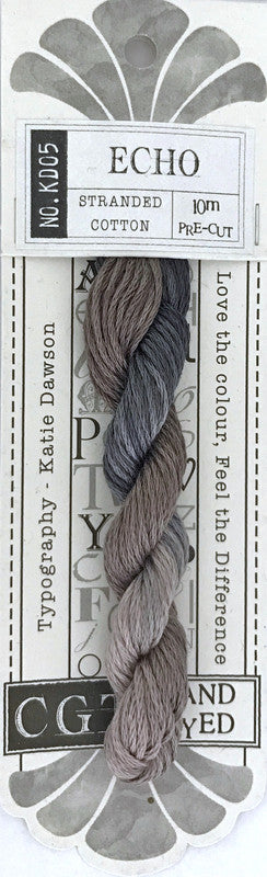 405005 Cottage Garden Thread Typography Range KD05 Echo