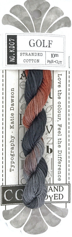 405007 Cottage Garden Thread Typography Range KD07 Golf