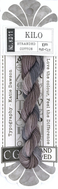 405011 Cottage Garden Thread Typography Range KD11 Kilo