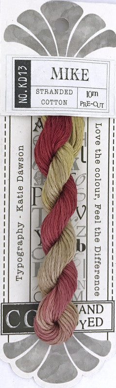 405013 Cottage Garden Thread Typography Range KD13 Mike