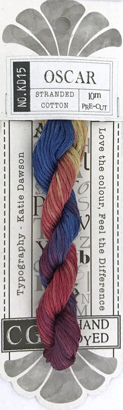 405015 Cottage Garden Thread Typography Range KD15 Oscar