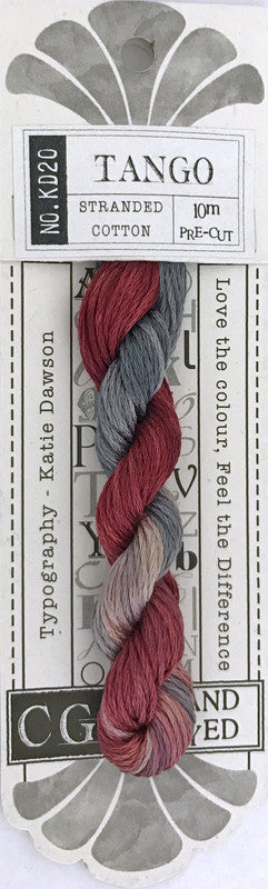 405020 Cottage Garden Thread Typography Range KD20 Tango