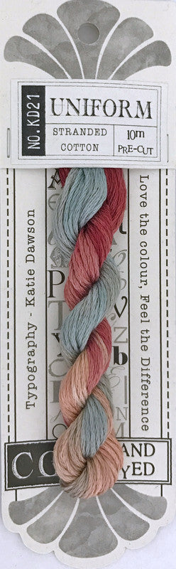 405021 Cottage Garden Thread Typography Range KD21 Uniform
