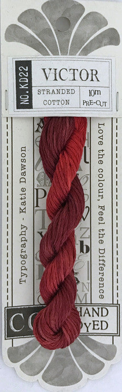 405022 Cottage Garden Thread Typography Range KD22 Victor