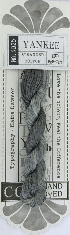 405025 Cottage Garden Thread Typography Range KD25 Yankee