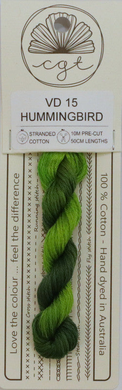 407015 Cottage Garden Thread Feathers & Petals Range VD15 Hummingbird