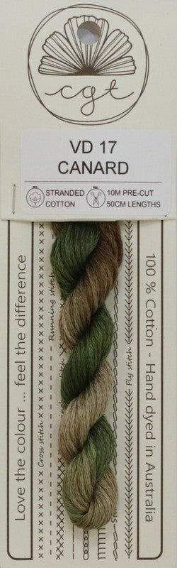 407017 Cottage Garden Thread Feathers & Petals Range VD17 Canard
