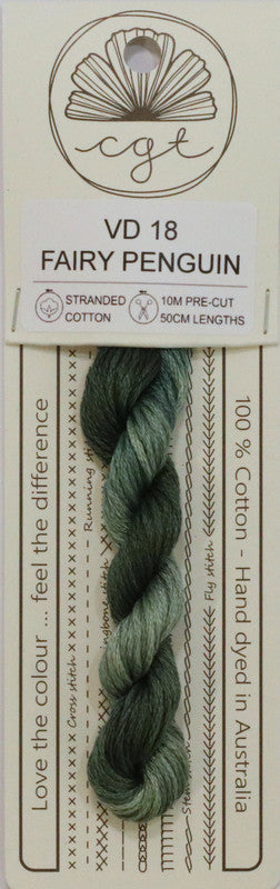 407018 Cottage Garden Thread Feathers & Petals Range VD18 Fairy Penguin