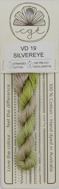 407019 Cottage Garden Thread Feathers & Petals Range VD19 Silver Eye