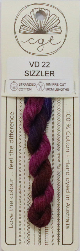 407022 Cottage Garden Thread Feathers & Petals Range VD22 Sizzler