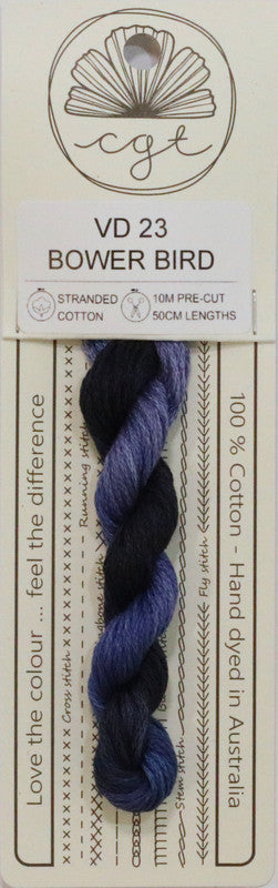 407023 Cottage Garden Thread Feathers & Petals Range VD23 Bower Bird