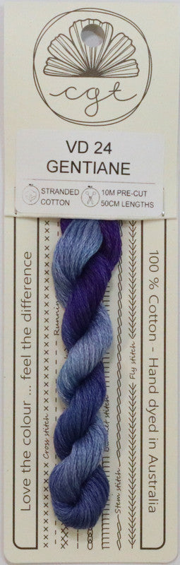 407024 Cottage Garden Thread Feathers & Petals Range VD24 Gentiane
