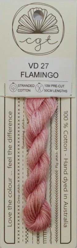 407027 Cottage Garden Thread Feathers & Petals Range VD27 Flamingo