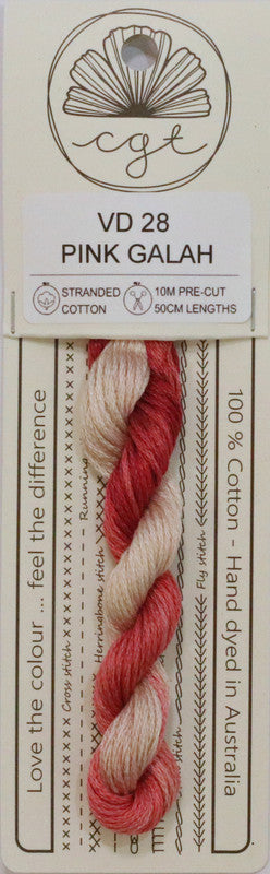 407028 Cottage Garden Thread Feathers & Petals Range VD28 Pink Galah